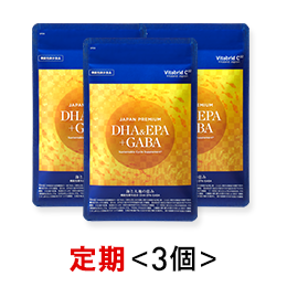 ジャパンプレミアム DHA&EPA + GABA  (3個定期お届けコース:初回) ※税率8%