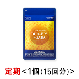 ジャパンプレミアム DHA&EPA + GABA  <15回分> (スターター定期:初回■) ※税率8%