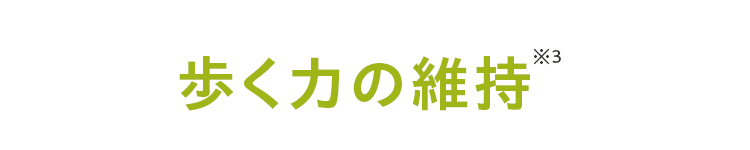 歩く力の維持※3
